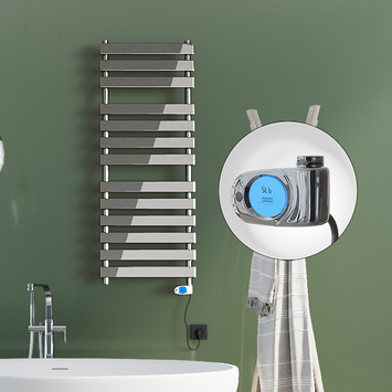 Radiva - Tahiti Electric Towel Warmer 200 Watt 500x950 Chrome (Musa Thermostat) Radiva - Tahiti Electric Towel Warmer 200 Watt 500x950 Chrome (Musa Thermostat)