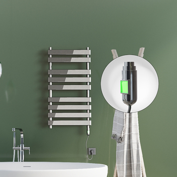 Radiva - Tahiti Electric Towel Warmer 300 Watt 500x1300 Chrome (On/Off)