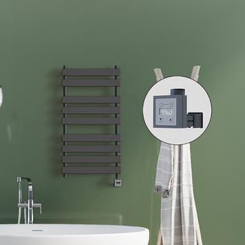 Radiva - Tahiti Electric Towel Warmer 500x1300 Anthracite Ktx3 600 W Radiva - Tahiti Electric Towel Warmer 500x1300 Anthracite Ktx3 600 W