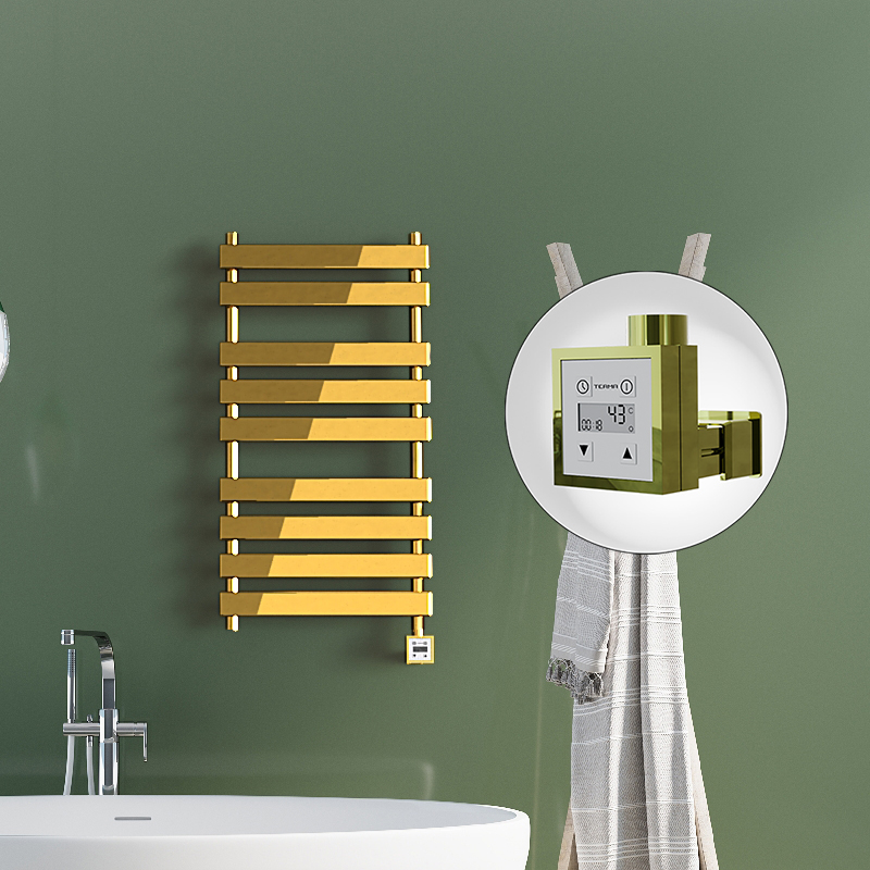 Tahiti Electric Towel Warmer 500x1300 Gold Ktx3 300 W
