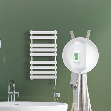 Radiva - Tahiti Electric Towel Warmer 600 Watt 500x1300 White (On/Off)