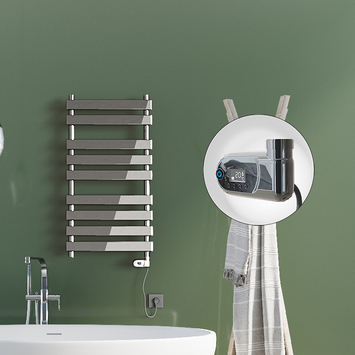 Radiva - Tahiti Electric Towel Warmer 300 Watt 500x1300 Chrome (Thesis Thermostat)
