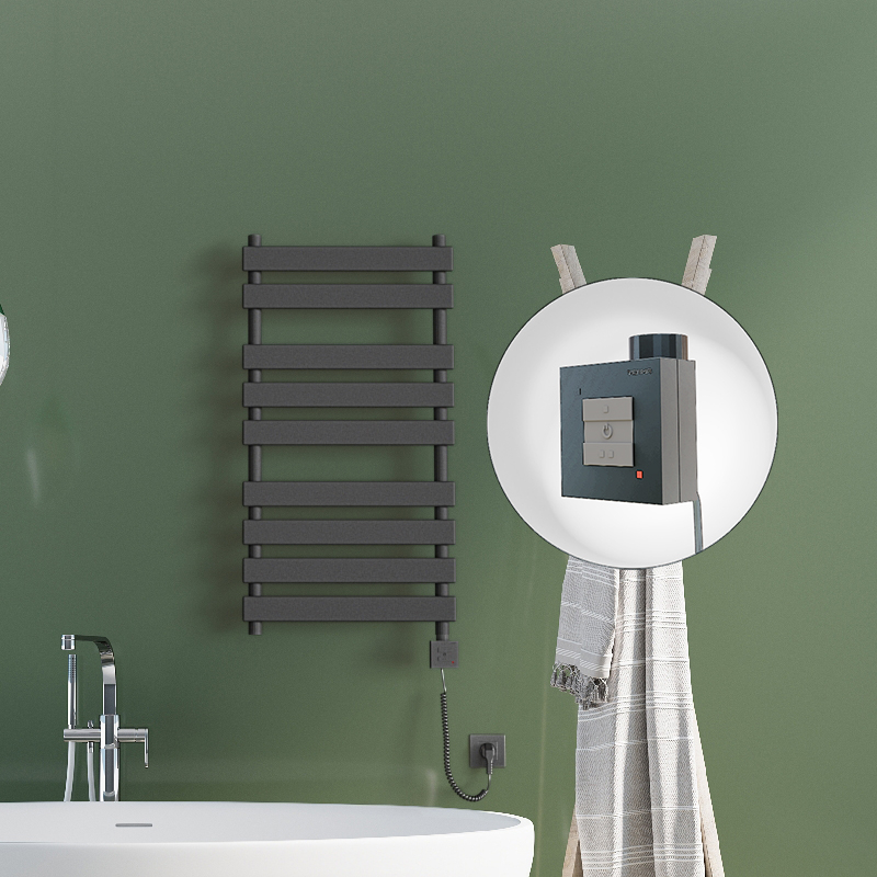 Tahiti Sèche Serviettes Electrique 500x1300 Anthracite Ktx1 1000 Watt Câble en spirale