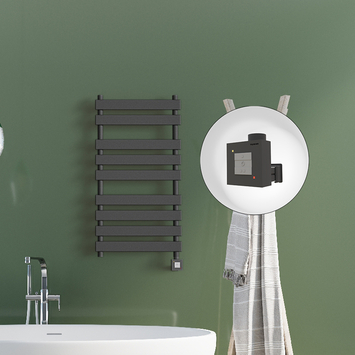 Radiva - Tahiti Sèche Serviettes Electrique 500x1300 Anthracite Ktx1 1000 Watt Radiva - Tahiti Sèche Serviettes Electrique 500x1300 Anthracite Ktx1 1000 Watt