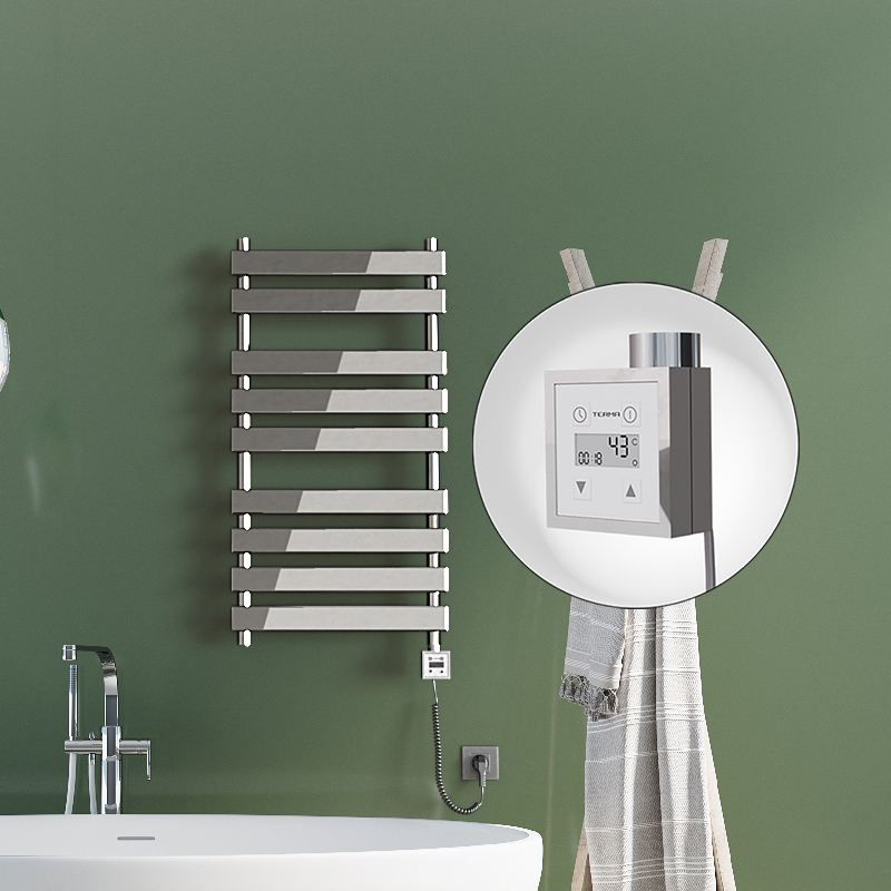 Tahiti Sèche Serviettes Electrique 500x1300 Chrome Ktx3 600 Watt Câble en spirale