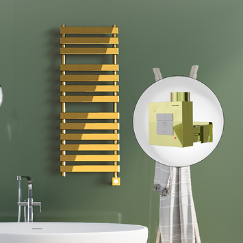 Radiva - Tahiti Electric Towel Warmer 500x950 Gold Ktx1 200 W