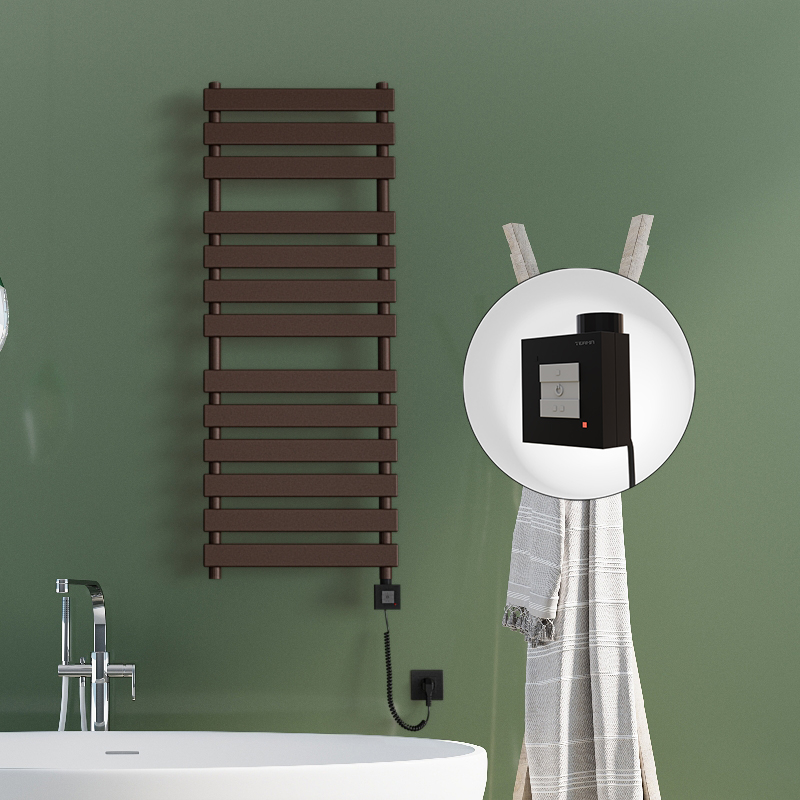 Tahiti Electric Towel Warmer 500x950 Antique Copper Ktx1 200 W (Spiral Cable)