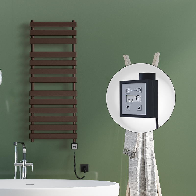 Tahiti Sèche Serviettes Electrique 500x950 Antique Cuivre Ktx3 300 Watt Câble en spirale