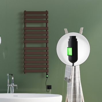  - TAHITI Elektrikli Havlupan 500x950 Bakır Eskitme Parlak (On/Off Düğmeli) 300W