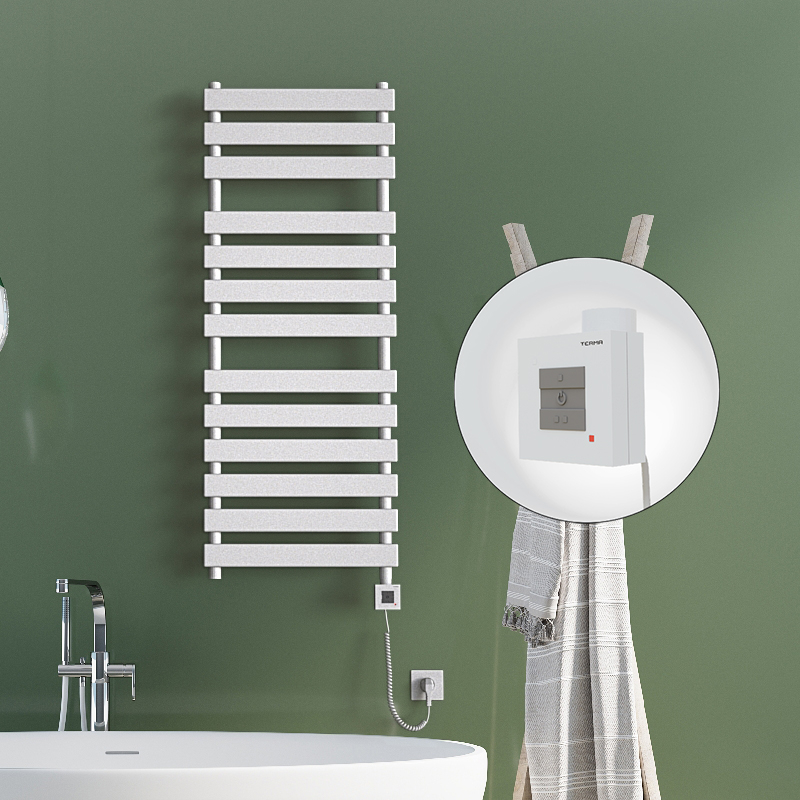 Tahiti Electric Towel Warmer 500x950 White Ktx1 300 W (Spiral Cable)