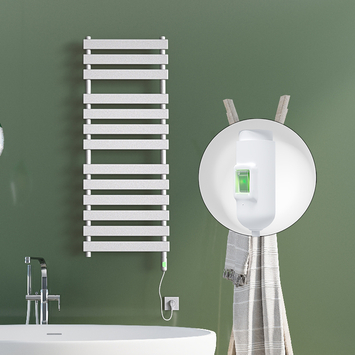 Radiva - Tahiti Elektrikli Havlupan 500x950 Beyaz (On/Off Düğmeli) 600W
