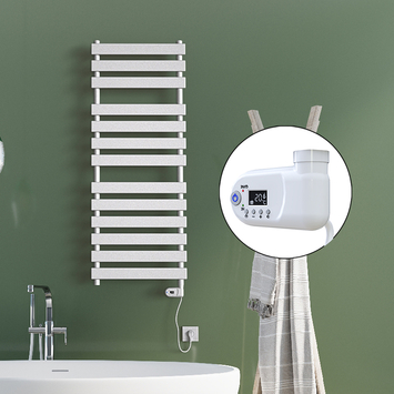Radiva - Tahiti Elektrikli Havlupan 500x950 Beyaz (Thesis Termostat) 600W