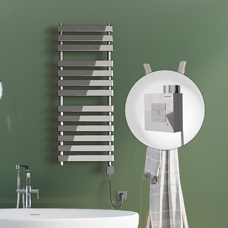 Tahiti Sèche Serviettes Electrique 500x950 Chrome Ktx1 300 Watt Câble en spirale