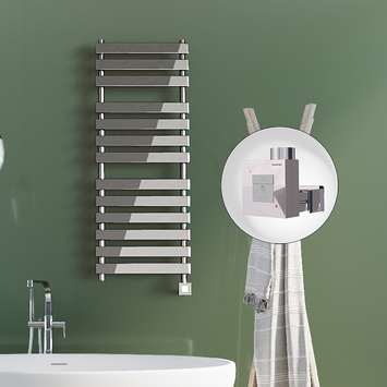  - Tahiti Electric Towel Warmer 500x950 Chrome Ktx1 200 W