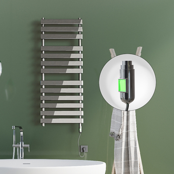 Radiva - Tahiti Elektrikli Havlupan 500x950 Krom (On/Off Düğmeli) 300W