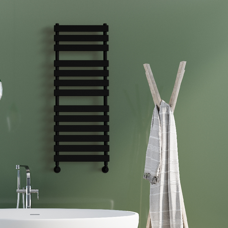 Tahiti Sèche Serviettes Décoratif 500x950 Noir mat