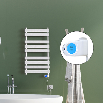 Radiva - Tahiti Sèche Serviettes Electrique 900 Watt 500x1300 Blanc (Thermostat Musa)