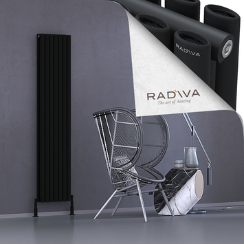 Tano Aluminium Radiator 1800x398 Black - Thumbnail