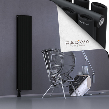 Tano Aluminium Radiator 1800x398 Black - Thumbnail