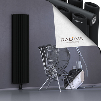 Tano Aluminium Radiator 1800x514 Black - Thumbnail