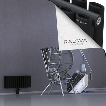 Tano Aluminium Radiator 300x746 Black - Thumbnail