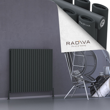 Radiva - Tano Radiateur En Aluminium 1000x1210 Anthracite Foncé