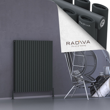 Radiva - Tano Radiateur En Aluminium 1200x1094 Anthracite Foncé
