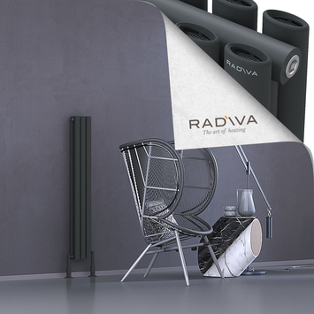 Radiva - Tano Radiateur En Aluminium 1200x166 Anthracite Foncé