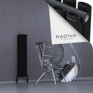 Radiva - Tano Radiateur En Aluminium 1200x282 Noir