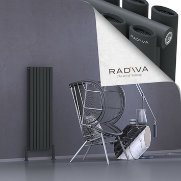 Radiva - Tano Radiateur En Aluminium 1200x398 Anthracite Foncé