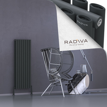 Radiva - Tano Radiateur En Aluminium 1200x456 Anthracite Foncé