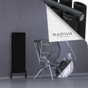 Radiva - Tano Radiateur En Aluminium 1200x456 Noir