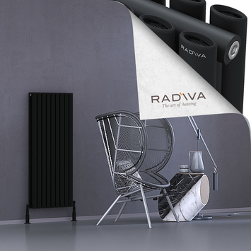 Radiva - Tano Radiateur En Aluminium 1200x514 Noir