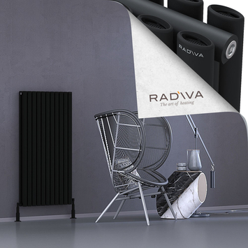 Radiva - Tano Radiateur En Aluminium 1200x630 Noir