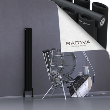 Radiva - Tano Radiateur En Aluminium 1500x166 Noir