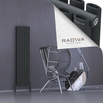Radiva - Tano Radiateur En Aluminium 1500x398 Anthracite Foncé