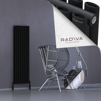 Radiva - Tano Radiateur En Aluminium 1500x456 Noir