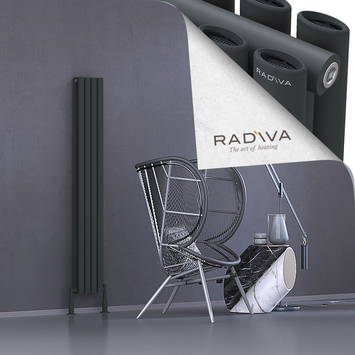 Radiva - Tano Radiateur En Aluminium 1600x224 Anthracite Foncé