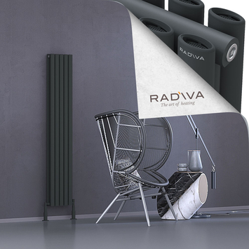 Radiva - Tano Radiateur En Aluminium 1600x282 Anthracite Foncé