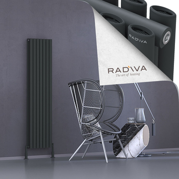 Radiva - Tano Radiateur En Aluminium 1600x398 Anthracite Foncé