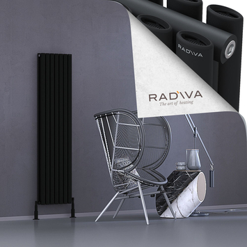 Radiva - Tano Radiateur En Aluminium 1600x398 Noir
