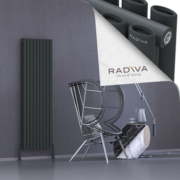 Radiva - Tano Radiateur En Aluminium 1600x514 Anthracite Foncé