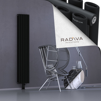 Tano Radiateur En Aluminium 1800x340 Noir - Thumbnail