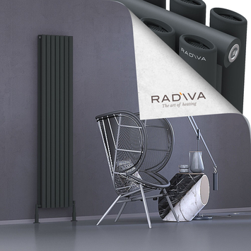 Radiva - Tano Radiateur En Aluminium 1800x398 Anthracite Foncé