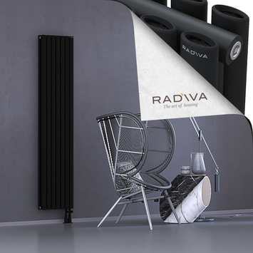 Tano Radiateur En Aluminium 1800x398 Noir - Thumbnail