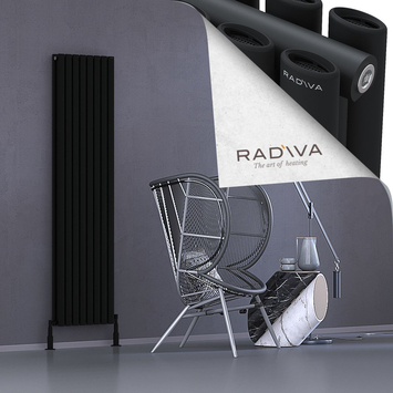 Radiva - Tano Radiateur En Aluminium 1800x456 Noir