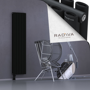 Tano Radiateur En Aluminium 1800x456 Noir - Thumbnail