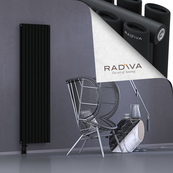 Tano Radiateur En Aluminium 1800x514 Noir - Thumbnail