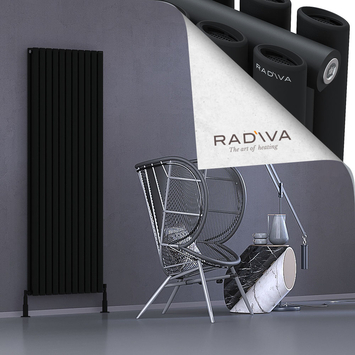 Radiva - Tano Radiateur En Aluminium 1800x630 Noir