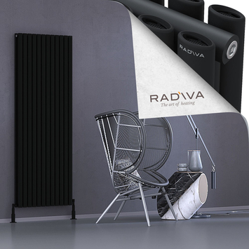 Radiva - Tano Radiateur En Aluminium 1800x688 Noir